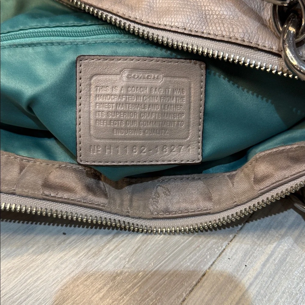 Coach Tan Opt Art Signature Shoulder Bag